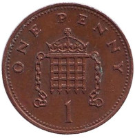 1 пенни. 1988 год, Великобритания.