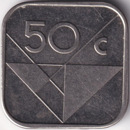 Монета 50 центов, 2014 год, Аруба. Монета 50 центов, 2014 год, Аруба.