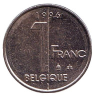 Монета 1 франк. 1996 год, Бельгия (Belgique). Монета 1 франк. 1996 год, Бельгия (Belgique).