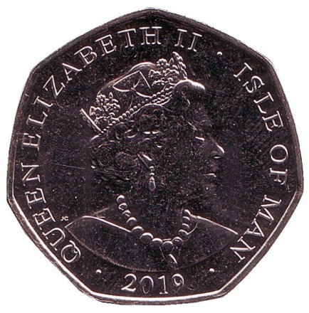 Монета 50 пенсов. 2019 год, Остров Мэн. Питер Пэн. Тинкербелл. Монета 50 пенсов. 2019 год, Остров Мэн. Питер Пэн. Тинкербелл.