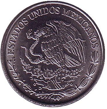 Монета 50 сентаво. 2017 год, Мексика.