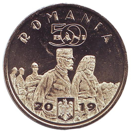 Монета 50 бани. 2019 год, Румыния. Мария Эдинбургская - королева Румынии. Монета 50 бани. 2019 год, Румыния. Мария Эдинбургская - королева Румынии.