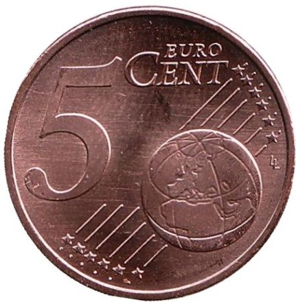 Монета 5 центов. 2016 год (А), Германия.