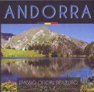 Набор монет евро Андорры (8 шт.), 2017 год, Андорра. Набор монет евро Андорры (8 шт.), 2017 год, Андорра.