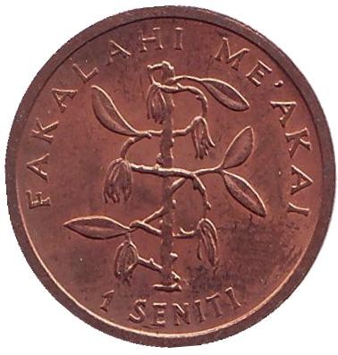 Монета 1 сенити. 1981 год, Тонга. Початок кукурузы.