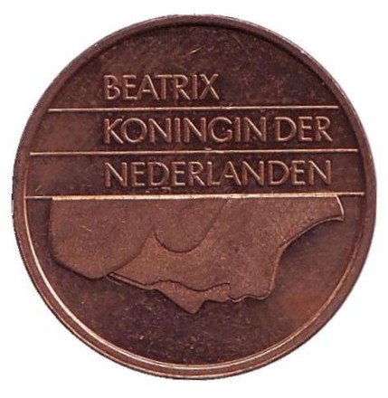 Монета 5 центов. 2001 год, Нидерланды. Монета 5 центов. 2001 год, Нидерланды.