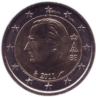 Монета 2 евро. 2011 год, Бельгия. Монета 2 евро. 2011 год, Бельгия.