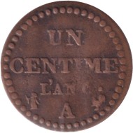 Монета 1 сантим. 1797 год, Франция. Монета 1 сантим. 1797 год, Франция.