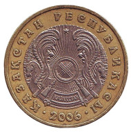 Монета 100 тенге, 2006 год, Казахстан. Монета 100 тенге, 2006 год, Казахстан.