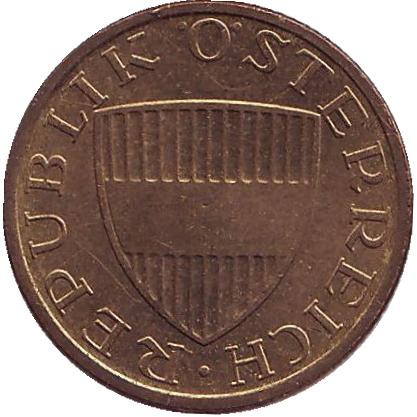 Монета 50 грошей. 1992 год, Австрия. Монета 50 грошей. 1992 год, Австрия.