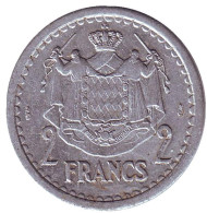 Монета 2 франка. 1943 год, Монако. Монета 2 франка. 1943 год, Монако.