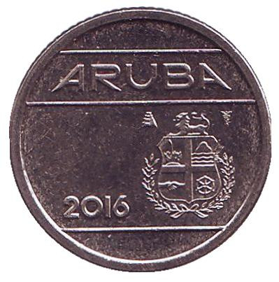 Монета 10 центов. 2016 год, Аруба. Монета 10 центов. 2016 год, Аруба.
