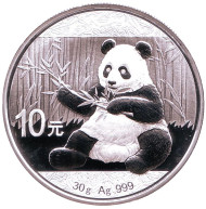 Монета 10 юаней, 2017 год, Китай. Панда. Монета 10 юаней, 2017 год, Китай. Панда.