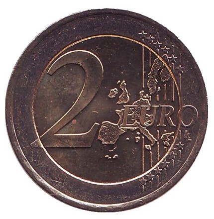 Монета 2 евро. 2002 год, Австрия. Монета 2 евро. 2002 год, Австрия.