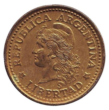 Монета 50 сентаво. 1973 год, Аргентина. Монета 50 сентаво. 1973 год, Аргентина.