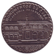Монета 1 песо. 2004 год, Куба. Монументы Кубы. Плаза Вьеха. Монета 1 песо. 2004 год, Куба. Монументы Кубы. Плаза Вьеха.