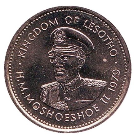 Монета 25 лисенте. 1979 год, Лесото.
