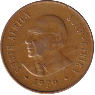 Монета 2 цента. 1979 год, Южная Африка. Окончание президентства Николааса Дидерихса. Монета 2 цента. 1979 год, Южная Африка. Окончание президентства Николааса Дидерихса.