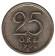 Монета 25 эре. 1950 год, Швеция. Монета 25 эре. 1950 год, Швеция.