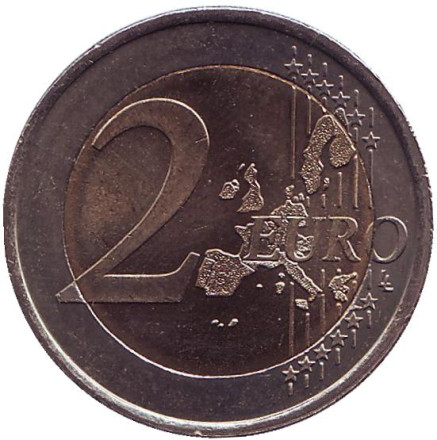 Монета 2 евро. 2000 год, Испания. Монета 2 евро. 2000 год, Испания.