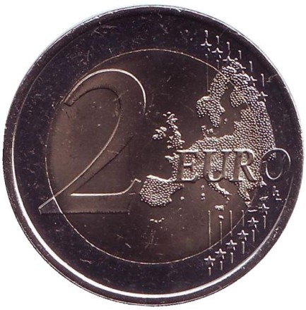 Монета 2 евро. 2017 год, Испания.
