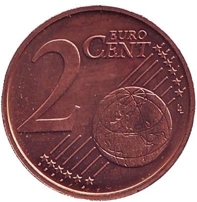 Монета 2 цента. 2007 год, Бельгия. Монета 2 цента. 2007 год, Бельгия.