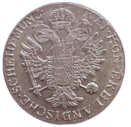Монета 12 крейцеров. 1795 год (A), Австрийская империя. Монета 12 крейцеров. 1795 год (A), Австрийская империя.