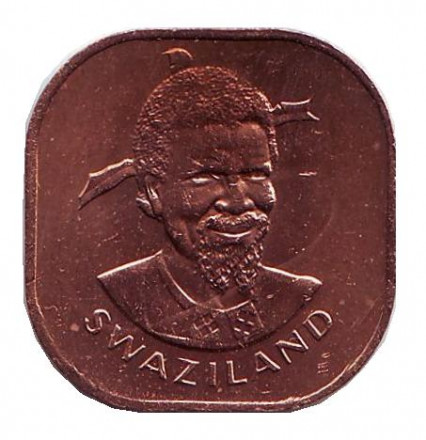 Монета 2 цента. 1982 год, Свазиленд. Деревья.