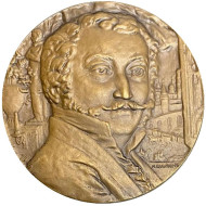 125 лет со дня смерти А.А. Алябьева. ЛМД. Памятная медаль. 1976 год, СССР.