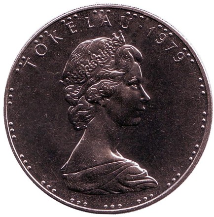Монета 1 тала. 1979 год, Токелау. Снасти.