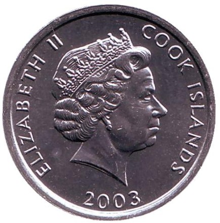Монета 1 цент. 2003 год, Острова Кука. 275 лет со дня рождения Джеймса Кука. Монета 1 цент. 2003 год, Острова Кука. 275 лет со дня рождения Джеймса Кука.
