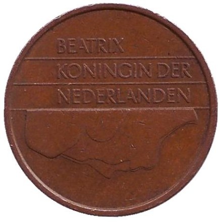 Монета 5 центов. 1996 год, Нидерланды. Монета 5 центов. 1996 год, Нидерланды.