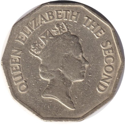 Монета 1 доллар. 1991 год, Белиз. Парусник. Монета 1 доллар. 1991 год, Белиз. Парусник.