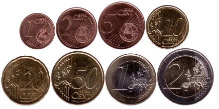 Годовой набор монет евро (8 шт.). 2023 год, Хорватия.