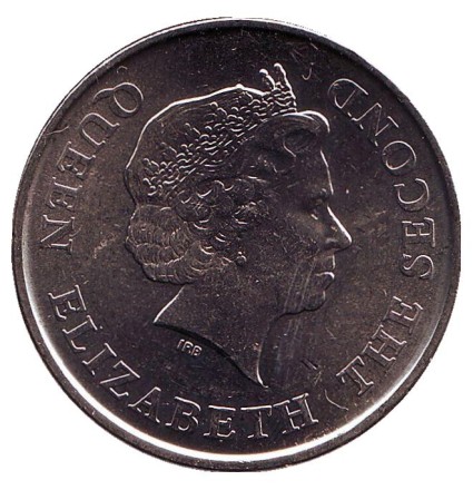 Монета 1 доллар. 2008 год, Восточно-Карибские государства. 25 лет Восточно-Карибскому Центральному банку. Монета 1 доллар. 2008 год, Восточно-Карибские государства. 25 лет Восточно-Карибскому Центральному банку.