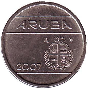 Монета 5 центов. 2007 год, Аруба. Монета 5 центов. 2007 год, Аруба.