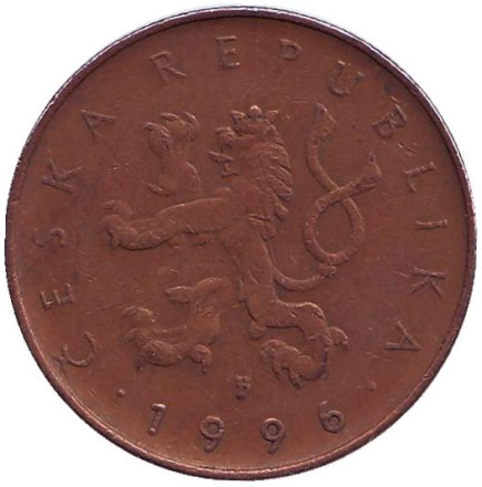 Монета 10 крон. 1996 год, Чехия. Брно.