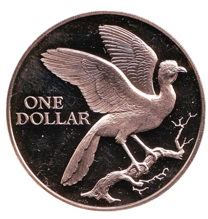 Монета 1 доллар. 1975 год, Тринидад и Тобаго. Птица.