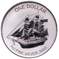 Монета 1 доллар. 2017 год, Острова Кука. Корабль "Индевор". Монета 1 доллар. 2017 год, Острова Кука. Корабль "Индевор".