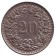 Монета 20 раппенов. 1954 год, Швейцария. Монета 20 раппенов. 1954 год, Швейцария.