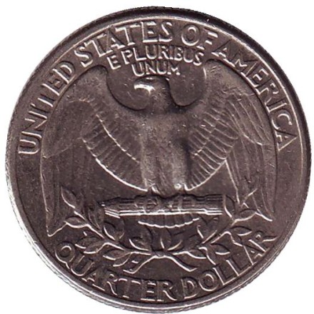 Монета 25 центов. 1979 (D) год, США. Вашингтон.