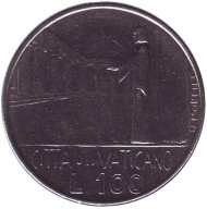 Монета 100 лир. 1978 год, Ватикан. Монета 100 лир. 1978 год, Ватикан.