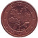 Монета 1 цент. 2002 год (D), Германия.