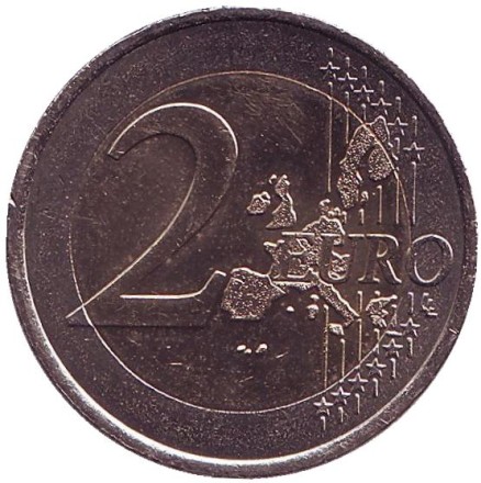 Монета 2 евро. 2001 год, Франция.