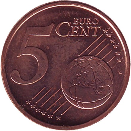 Монета 5 центов. 2009 год, Сан-Марино.