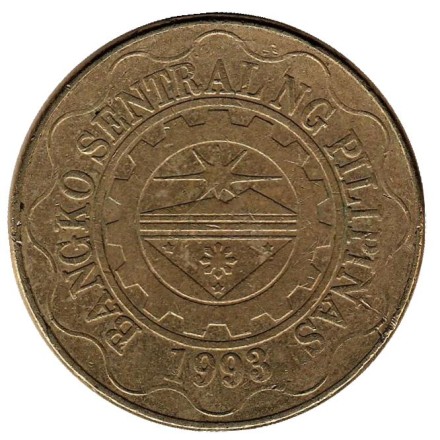 Монета 5 песо. 2015 год, Филиппины. Эмилио Агинальдо. Монета 5 песо. 2015 год, Филиппины. Эмилио Агинальдо.