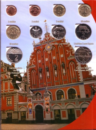 Набор монет Латвии. (33 шт.) 1992 - 2013 гг., Латвия. UNC. Набор монет Латвии. (33 шт.) 1992 - 2013 гг., Латвия. UNC.