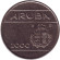 Монета 25 центов. 2000 год, Аруба.