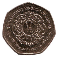 Монета 1/4 динара. 2012 год, Иордания. Монета 1/4 динара. 2012 год, Иордания.