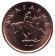 Монета 2 стотинки. 2000 год, Болгария. UNC. (Магнитная)
